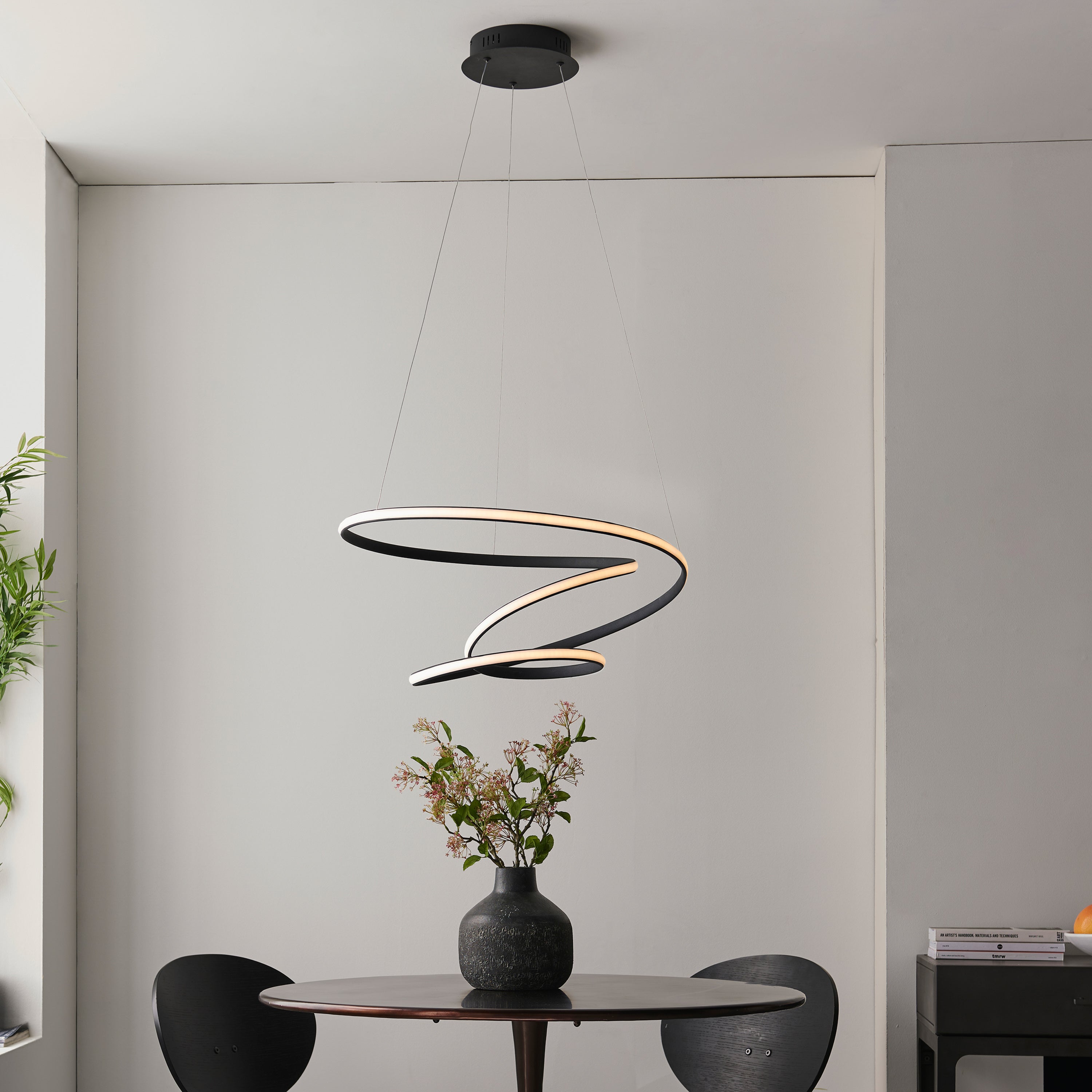Anark Black Scribble LED Pendant Light